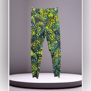 Yitty Vibrant Butterfly Print Mesh Leggings